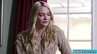 Kenna James Deepthroats Voyeur's Monster Cock