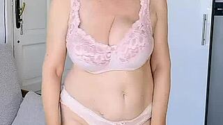 Mature Striptease & Toy Play Close-Up