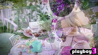 Amazing Blonde Milf Exposes Big Ass and Poses Naked Outdoors