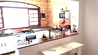 Hot wife striptease for husband pregnancy