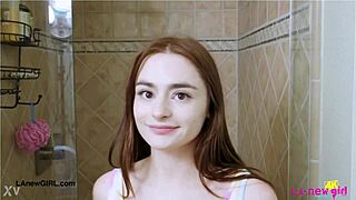 Cute Teen Shower Scene