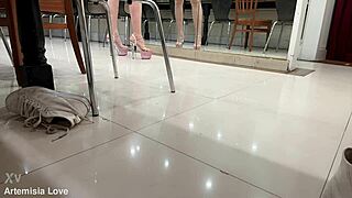 Artemisia Love Wearing Sexy High Heels For Strippers