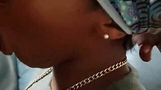 Tiny Tits Ebony Slut Gets Facial Cumshot