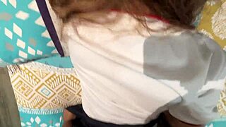 slutty sexy latina in college uniform gets fucked by pervert