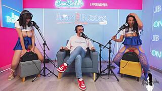 Confess and squirt on vibrating chairs in juan bustos podcast!