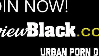 Horny black stud fucks petite teen babe doggystyle