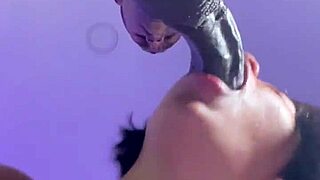 brunette says goodbye to stepbrother with deepthroat