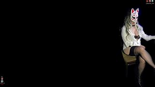 Golden boy 32 - busty milf chocking on a dildo