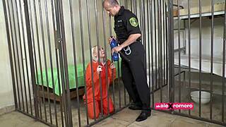 police harassment turns into a quickie with a slutty milf, involving double penetration and dirty talk in the neighborhood.