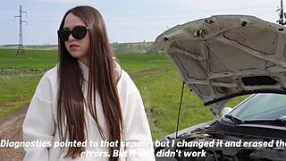 stranded on road, rewarded with rough public riding