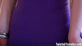 Femdom babe presses round ass into face for bdsm fetish domination