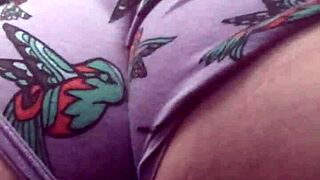 Tattooed Amateur Spreading Pussy Lips