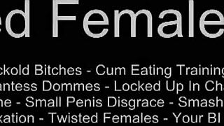 Femdom babe presses round ass into face for bdsm fetish domination