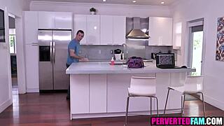 Step Aunt Caught Him Perving On Her