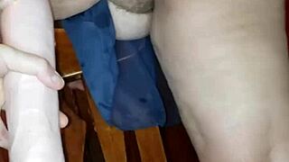 Cougar Cumming With A 14 Inch Dildo