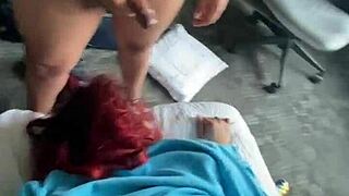 Lady Brazy fucking and sucking for facial cumshot