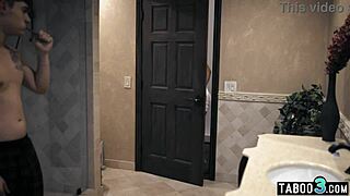 Naughty blonde milf sneaks into room for taboo fun rachael cavalli