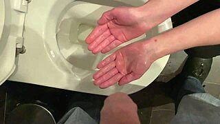 Keeping His Dick While He Pees, Washing Hands in Pissing?