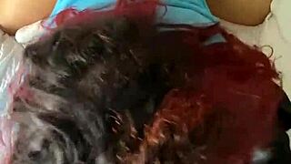 Lady Brazy fucking and sucking for facial cumshot