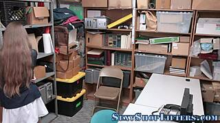 Milf and teen get caught shoplifting