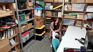 Australian redhead teen caught stealing