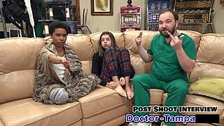 Dr Tampa - Aria Nicole Moans During Foley Catheter Orgasm in Latex Gloves!