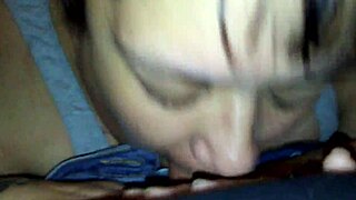 Curvy BBW Wife Teasingly Sucks Thick Cock in Oral Bliss