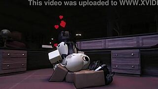 horny slut couldn't wait to finish the game