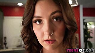 teen and best friend share creampie kisses in hardcore fucking