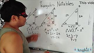 the nerdy asian student explores trigonometry in a sexy bedroom session with brown eyes