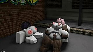 TWO SUBMISSIVES GET FUCKED HARD BY BBC IN INTENSE TRIO