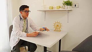 beautiful skinny latina rides the huge dick of her doctor with her pink pussy