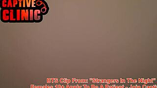 Taylor Ortega Naked in Bondage Clinic Behind Scenes