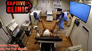 Taylor Ortega Naked in Bondage Clinic Behind Scenes