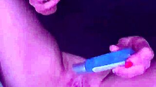 Dirty slut raven plays with her pussy