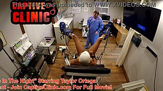 Taylor Ortega Naked in Bondage Clinic Behind Scenes