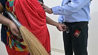 i feel so excited getting handjob from the maid