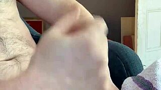 Watch this outdoor cumshot! He exclaims while masturbating wildly in the open air.