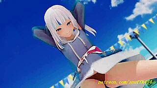 novr mmd gura dances in 3d hentai