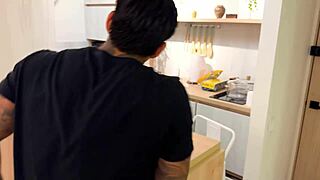 a very hot manicurist came to my house and i fucked her hard in the kitchen