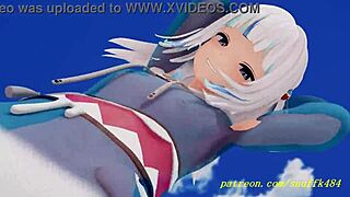 novr mmd gura dances in 3d hentai