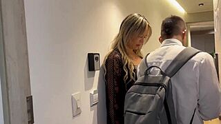 Blonde milf monique fuentes fucks missionary preacher guy at home