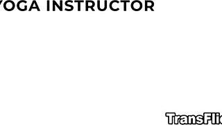 Transsexual yoga instructor emma rose fucks hot student jewelz blu in class.