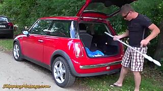 cute teen 18+ gets rough nuru fucked by her poolboy