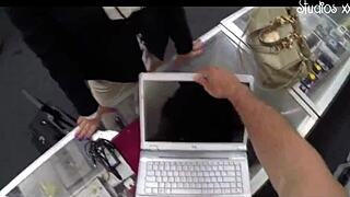 foxy big boobs business lady pussy pounded