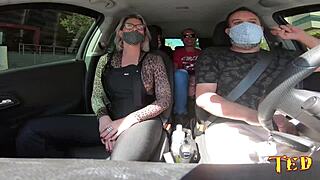 Katharine Madrid joins car ride fun