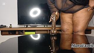 Bbw Hotmilf Riding Her Big Black Monster Dildo Full Video