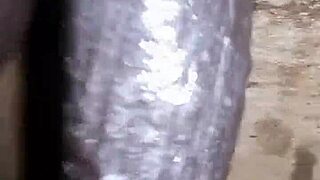 Bigblackie strokes massive black cock