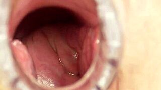 sexy milf in nurse uniform bizarre self exam here