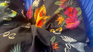 He thrusts deep into the hot latina amateur's tight ass without condom